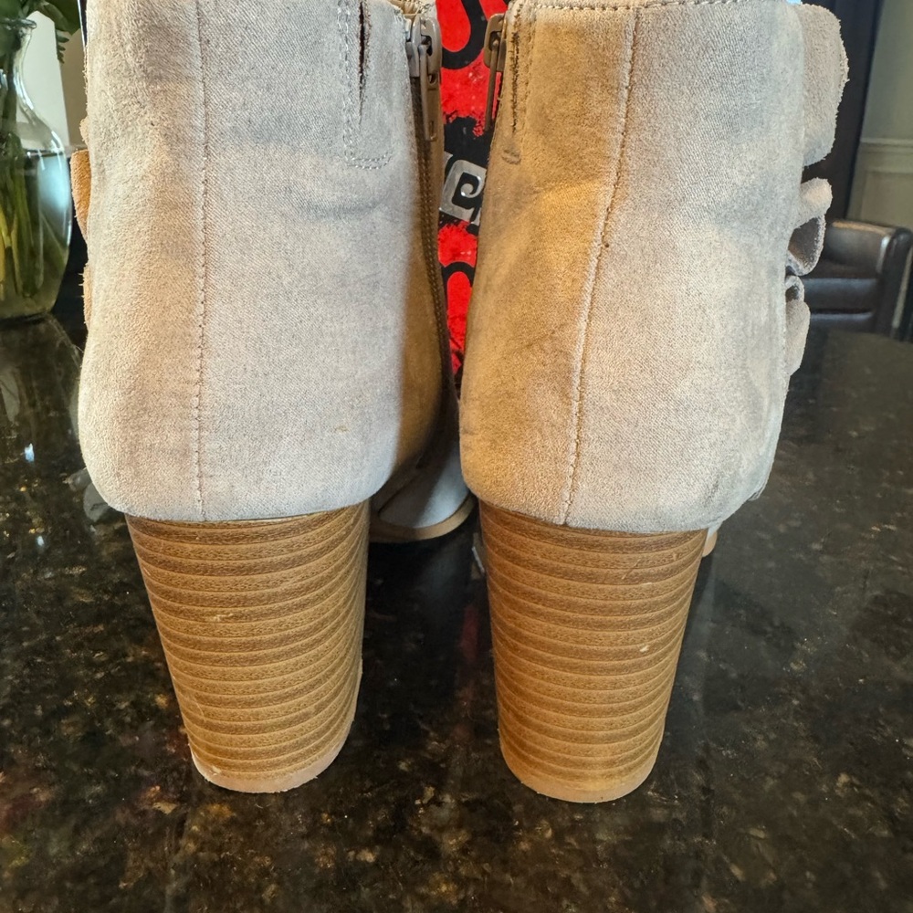 Felicitous Women's Beige Ankle Booties - Picture 5 of 11